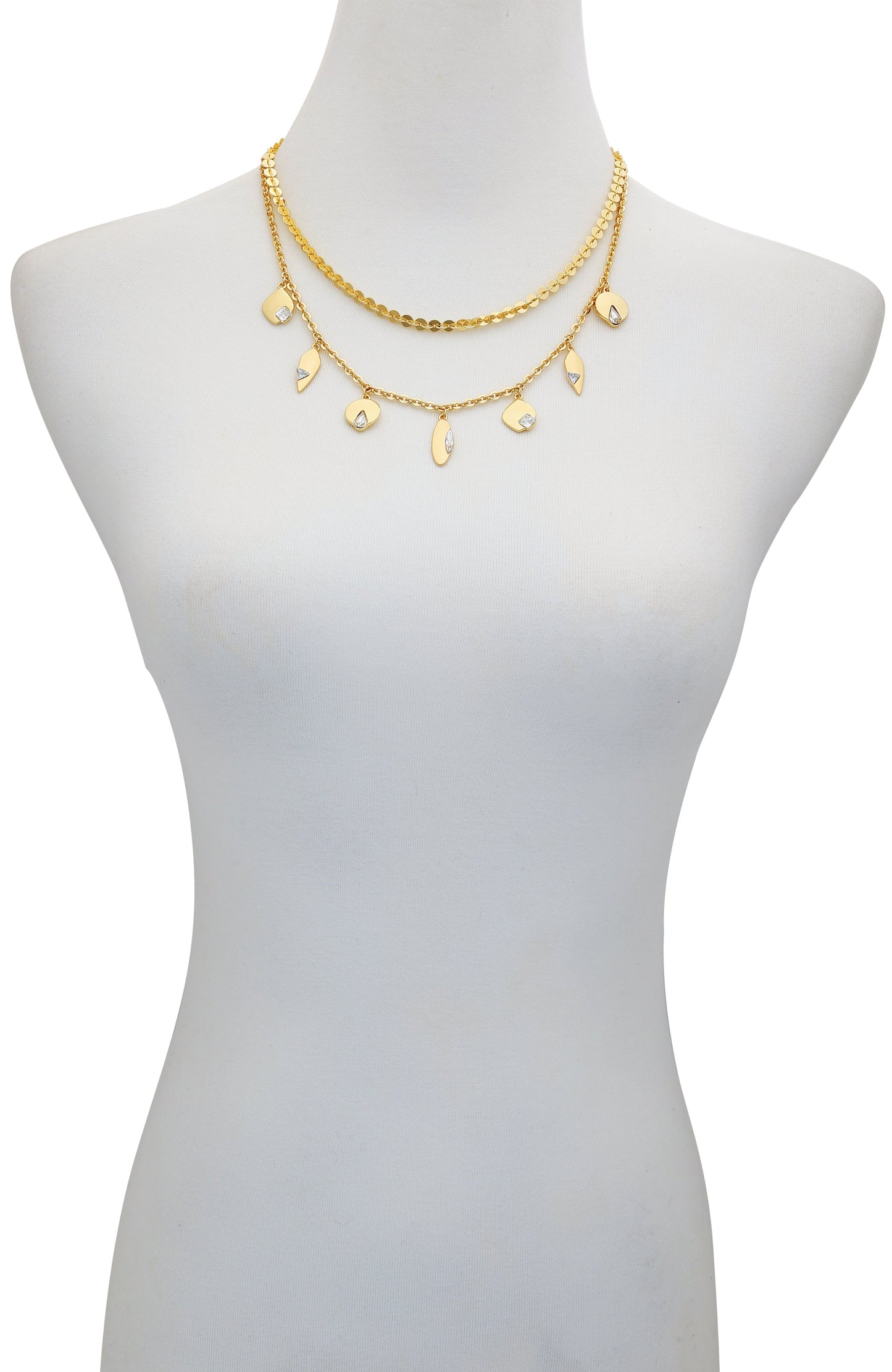 Vince Camuto Goldtone Charm Layered Necklace