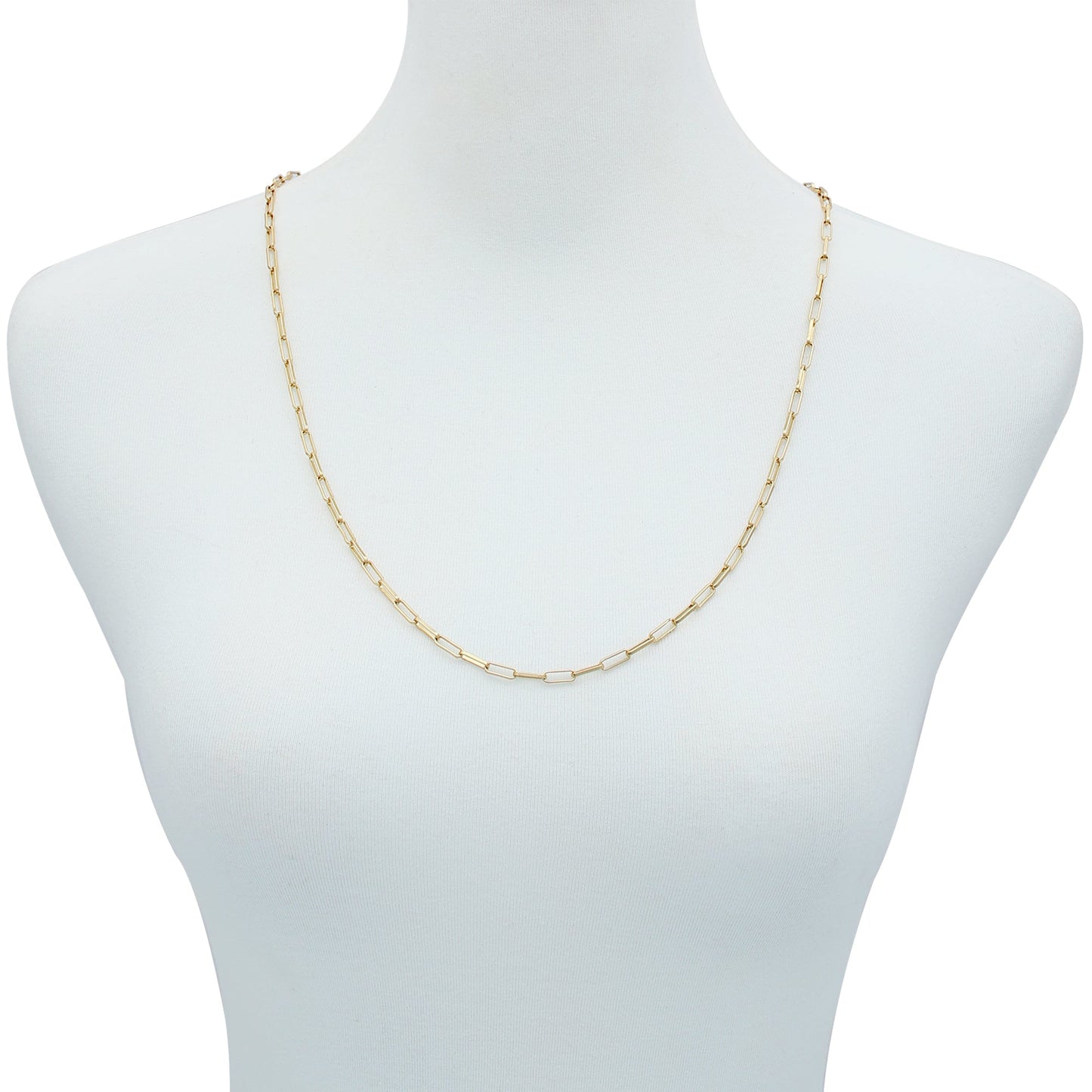 Vince Camuto Goldtone Paper Clip Chain Link Necklace