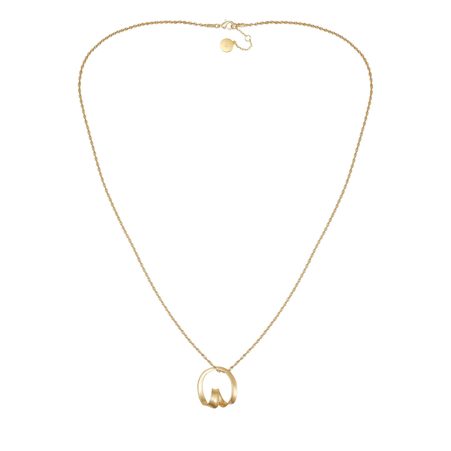Vince Camuto Goldtone Herringbone Chain Long Necklace