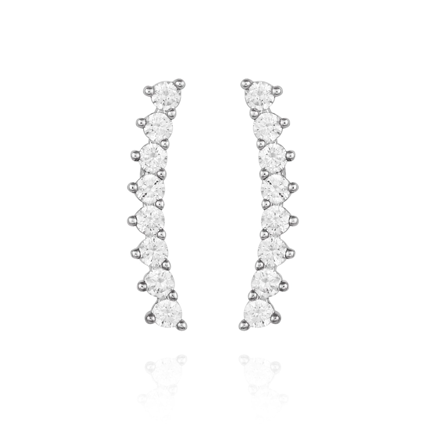 Vince Camuto Cubic Zirconia Climber Earrings