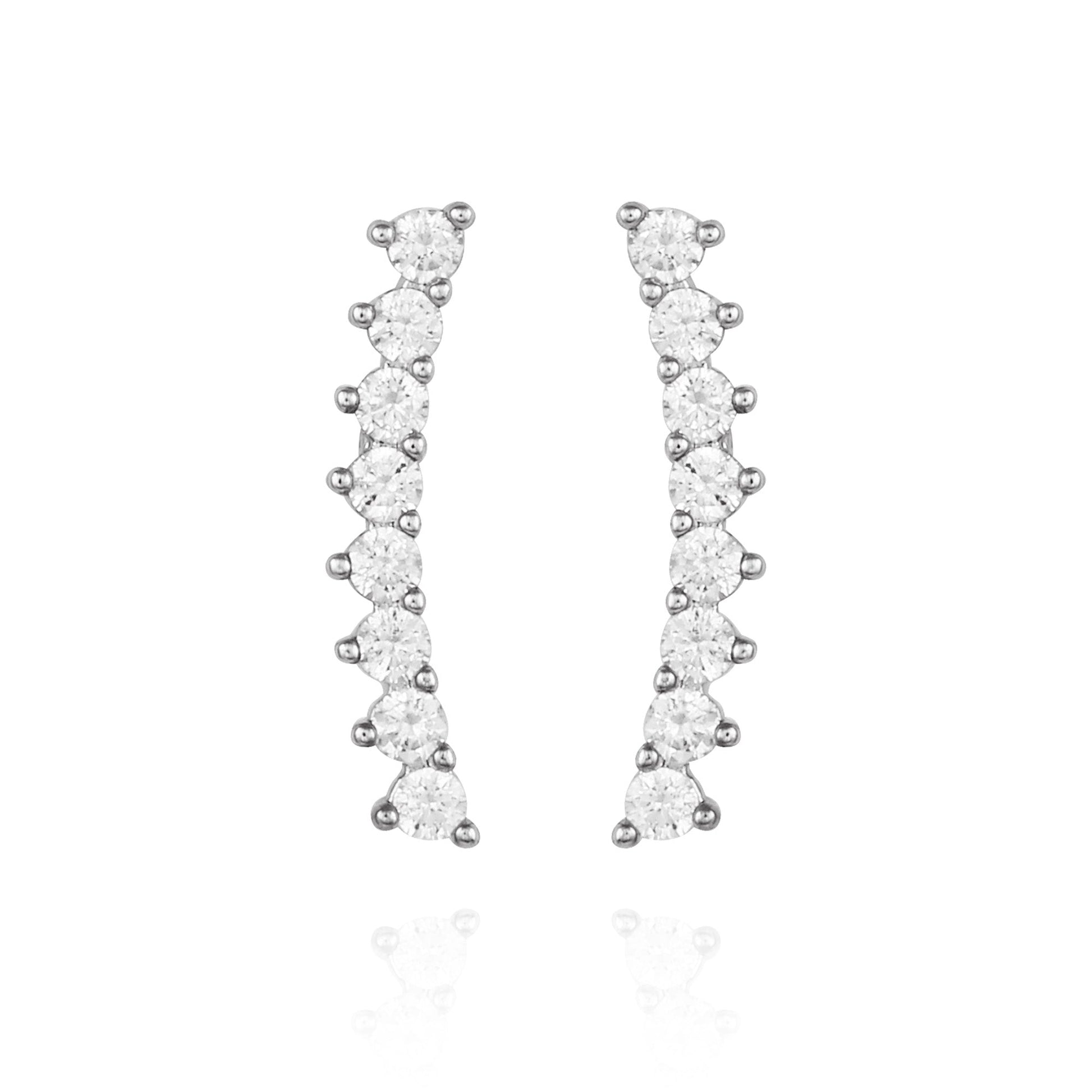 Vince Camuto Cubic Zirconia Climber Earrings