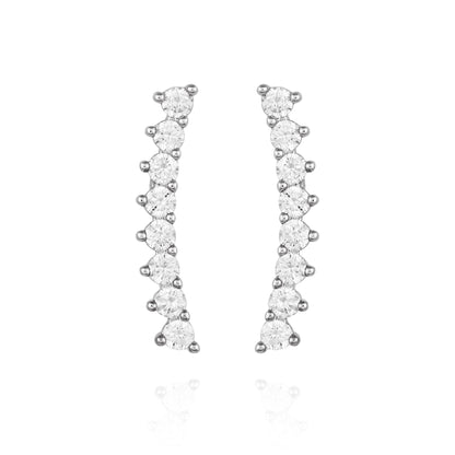 Vince Camuto Cubic Zirconia Climber Earrings