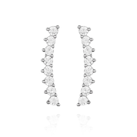 Vince Camuto Cubic Zirconia Climber Earrings