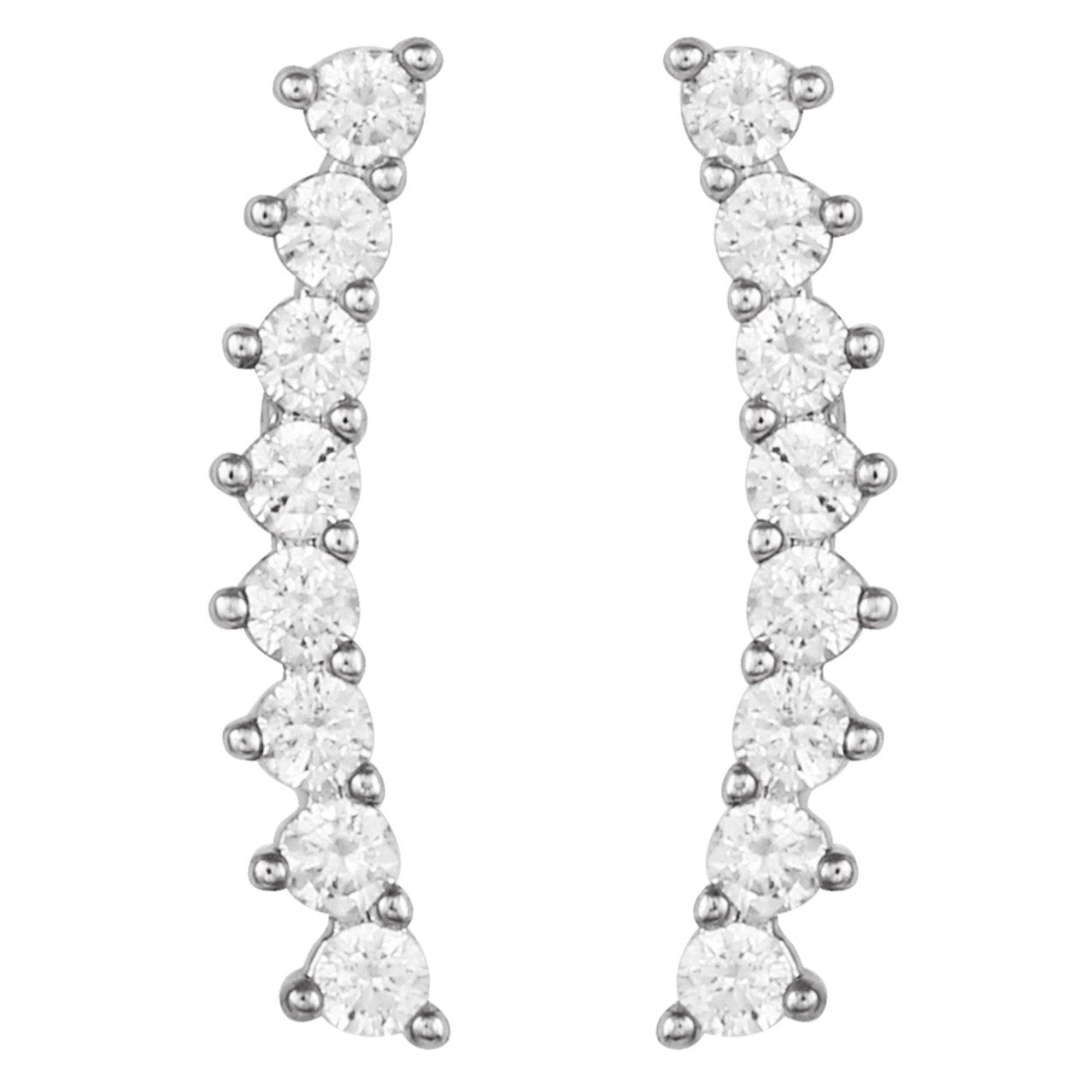 Vince Camuto Cubic Zirconia Climber Earrings