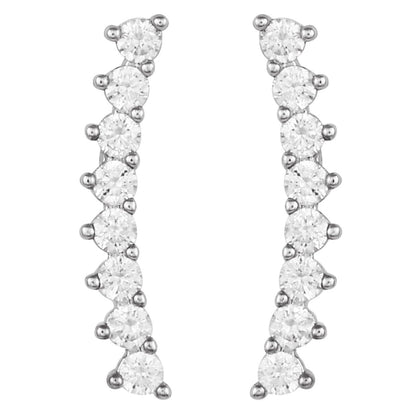 Vince Camuto Cubic Zirconia Climber Earrings
