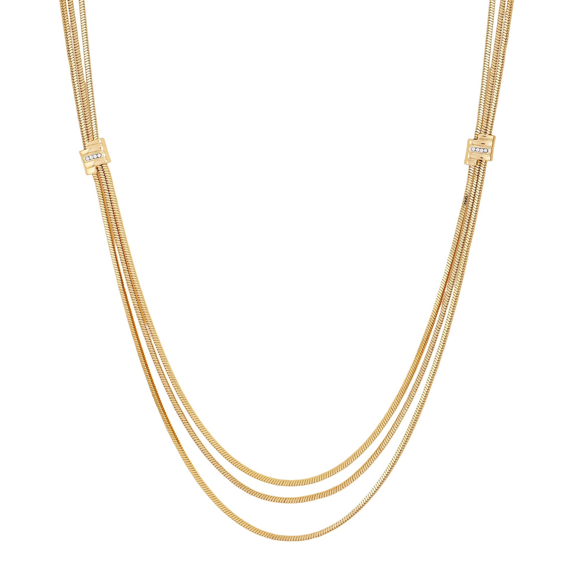 Vince Camuto Multi Strand Goldtone Necklace