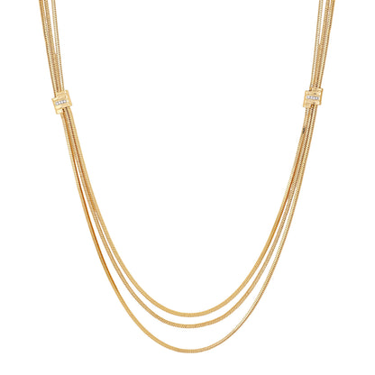Vince Camuto Multi Strand Goldtone Necklace
