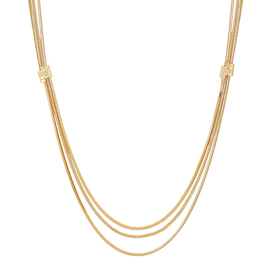 Vince Camuto Multi Strand Goldtone Necklace