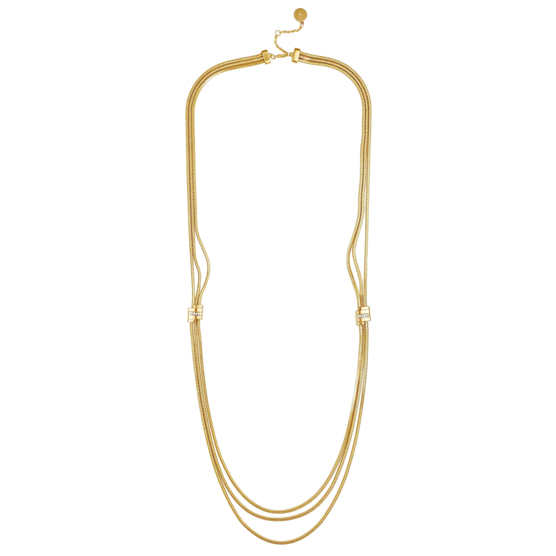 Vince Camuto Multi Strand Goldtone Necklace