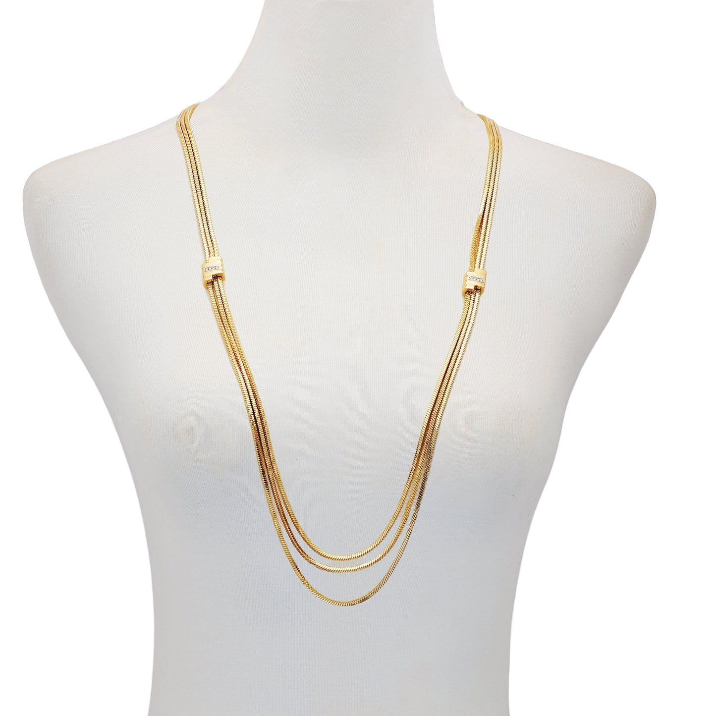 Vince Camuto Multi Strand Goldtone Necklace