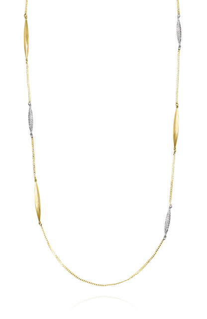 Vince Camuto Two Tone Long Chain Necklace