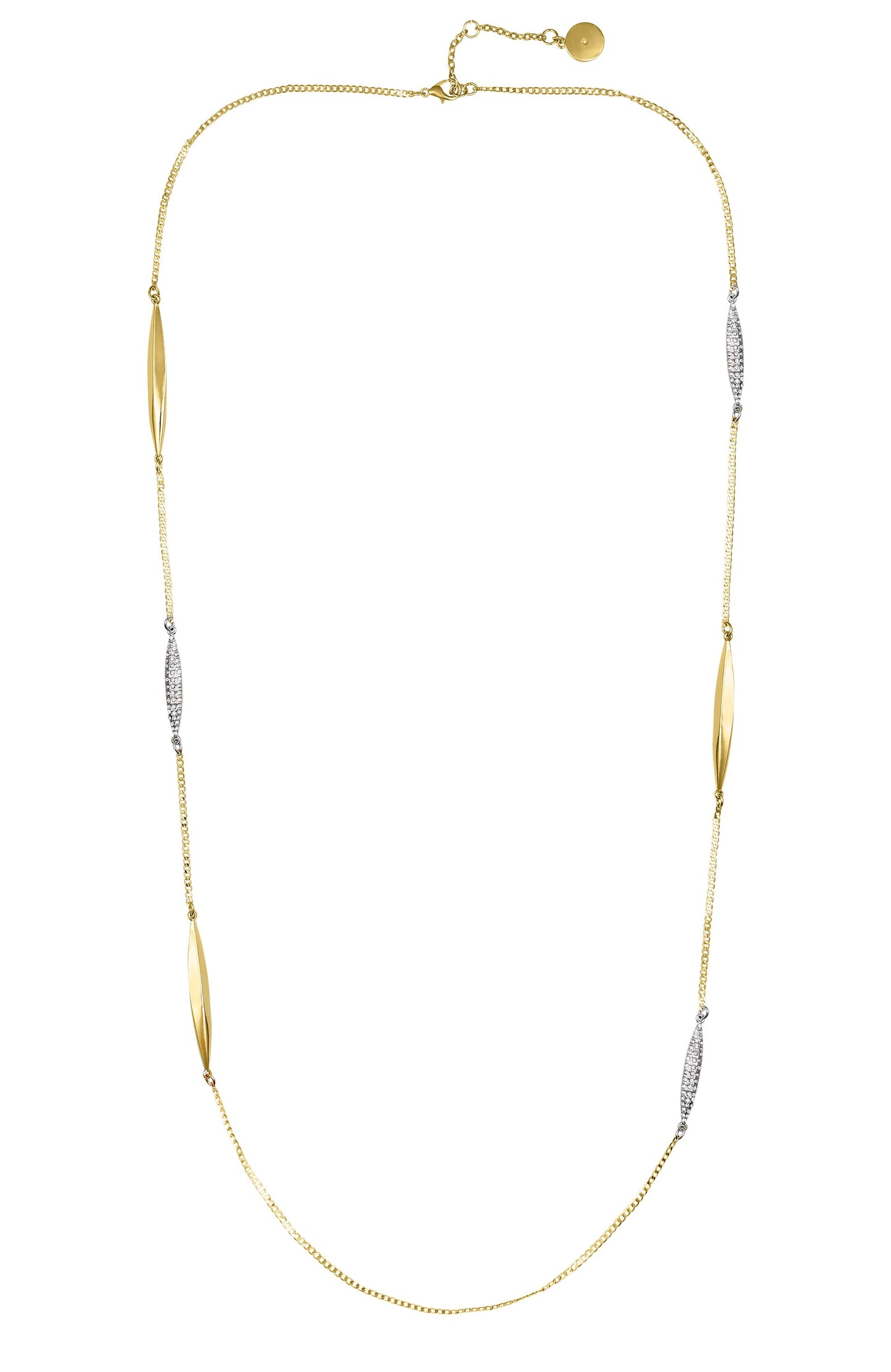Vince Camuto Two Tone Long Chain Necklace