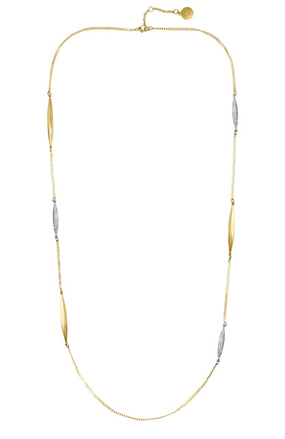 Vince Camuto Two Tone Long Chain Necklace