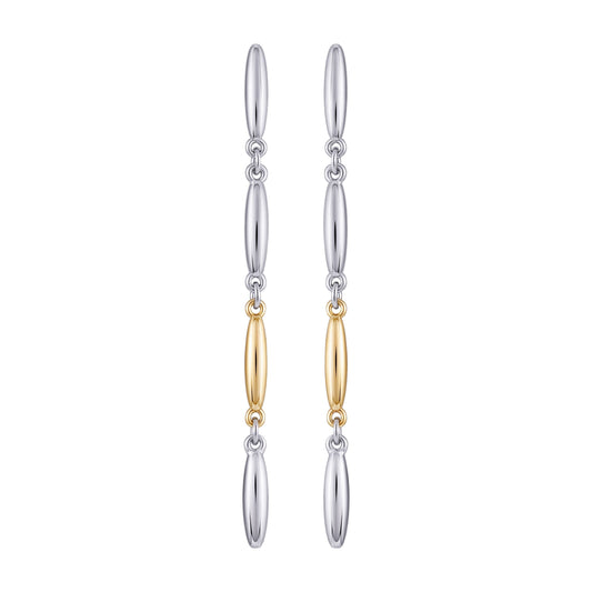 Vince Camuto Two Tone Drop Earrings