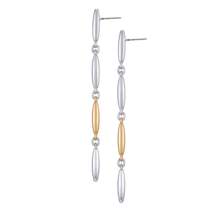 Vince Camuto Two Tone Drop Earrings