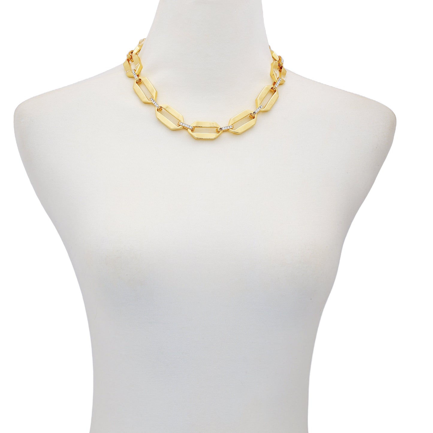 Vince Camuto Statement Goldtone Link Necklace