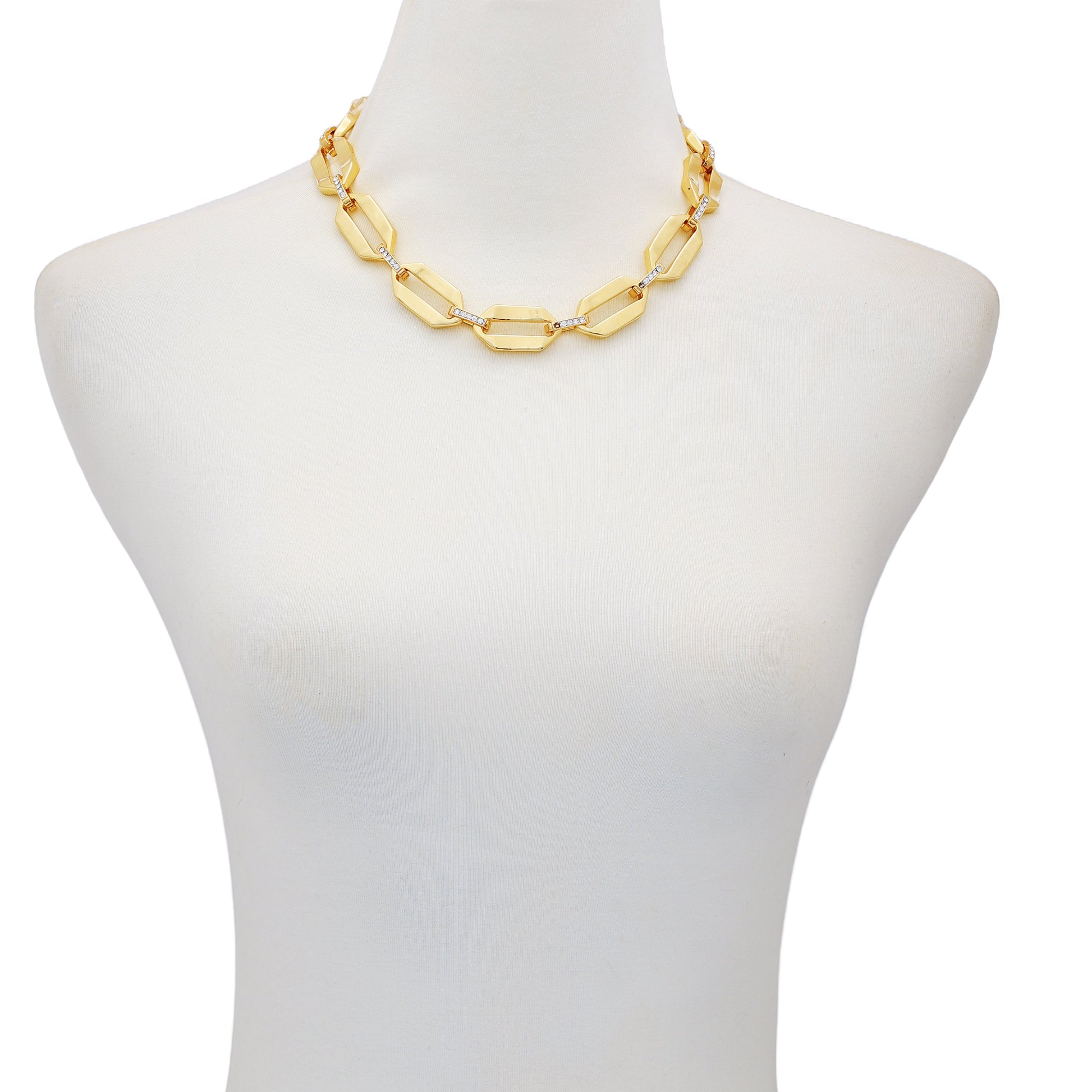 Vince Camuto Statement Goldtone Link Necklace