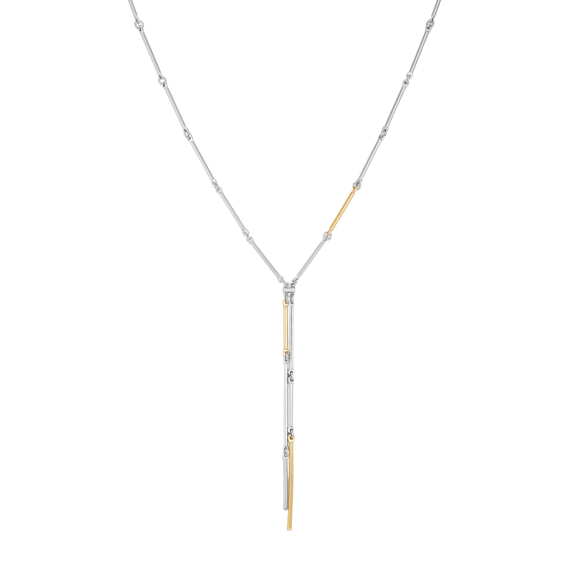 Vince Camuto Two Tone Bar Pendant Necklace