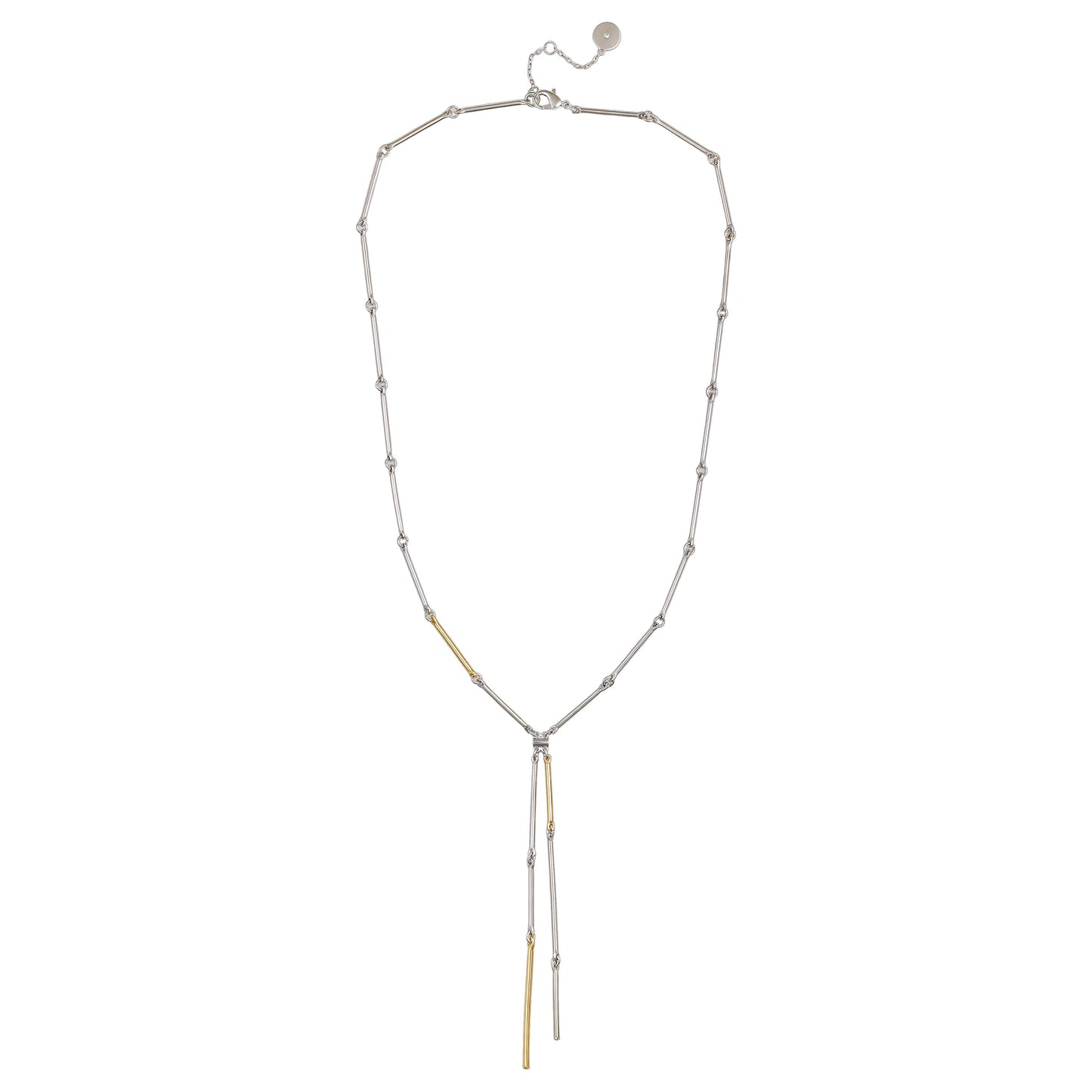 Vince Camuto Two Tone Bar Pendant Necklace