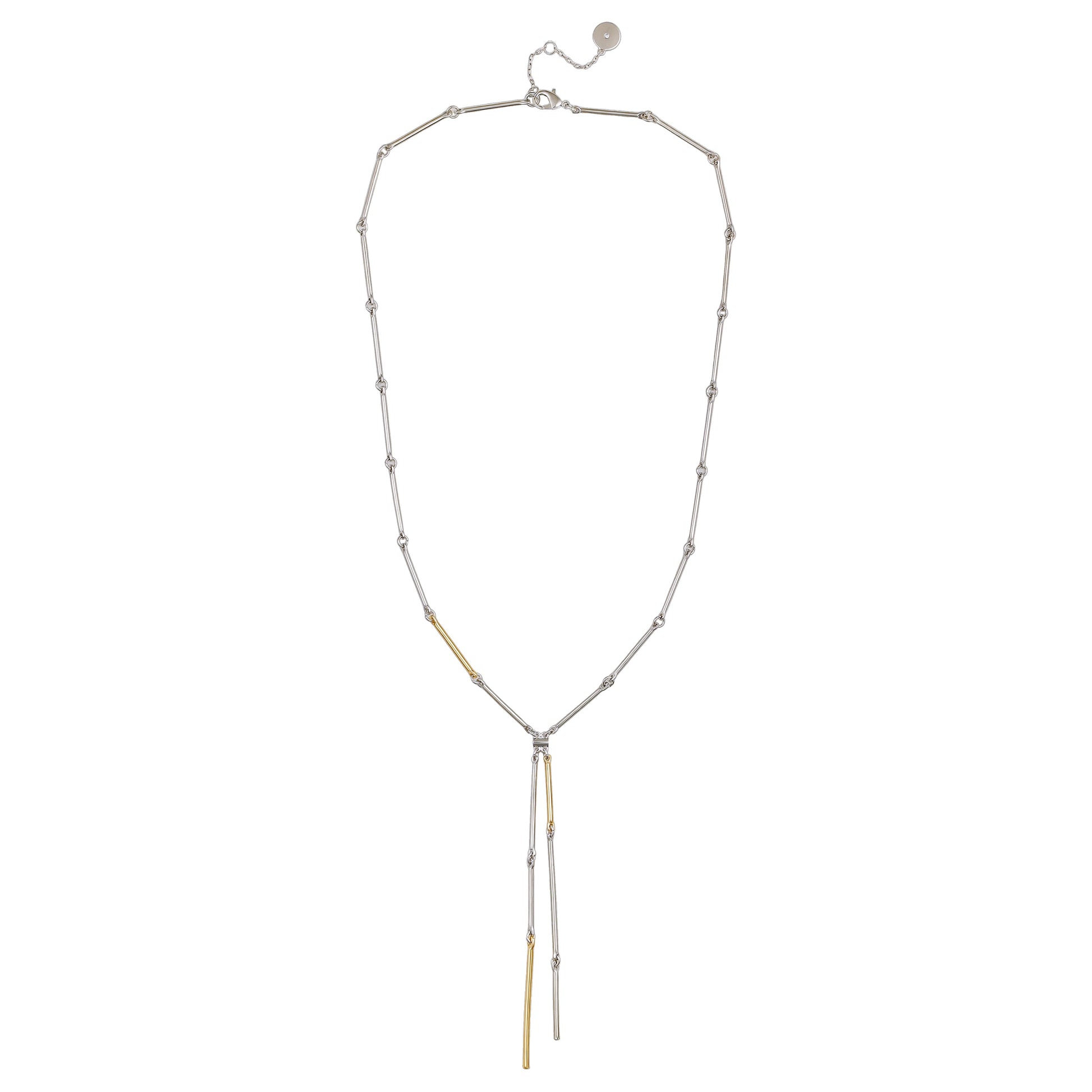 Vince Camuto Two Tone Bar Pendant Necklace