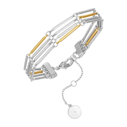 Vince Camuto Multi Row Two Tone Bracelet