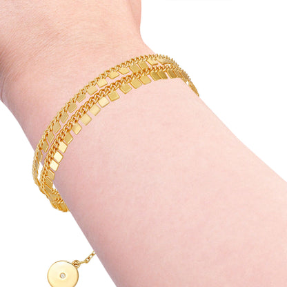 Vince Camuto Triple Row Goldtone Bracelet