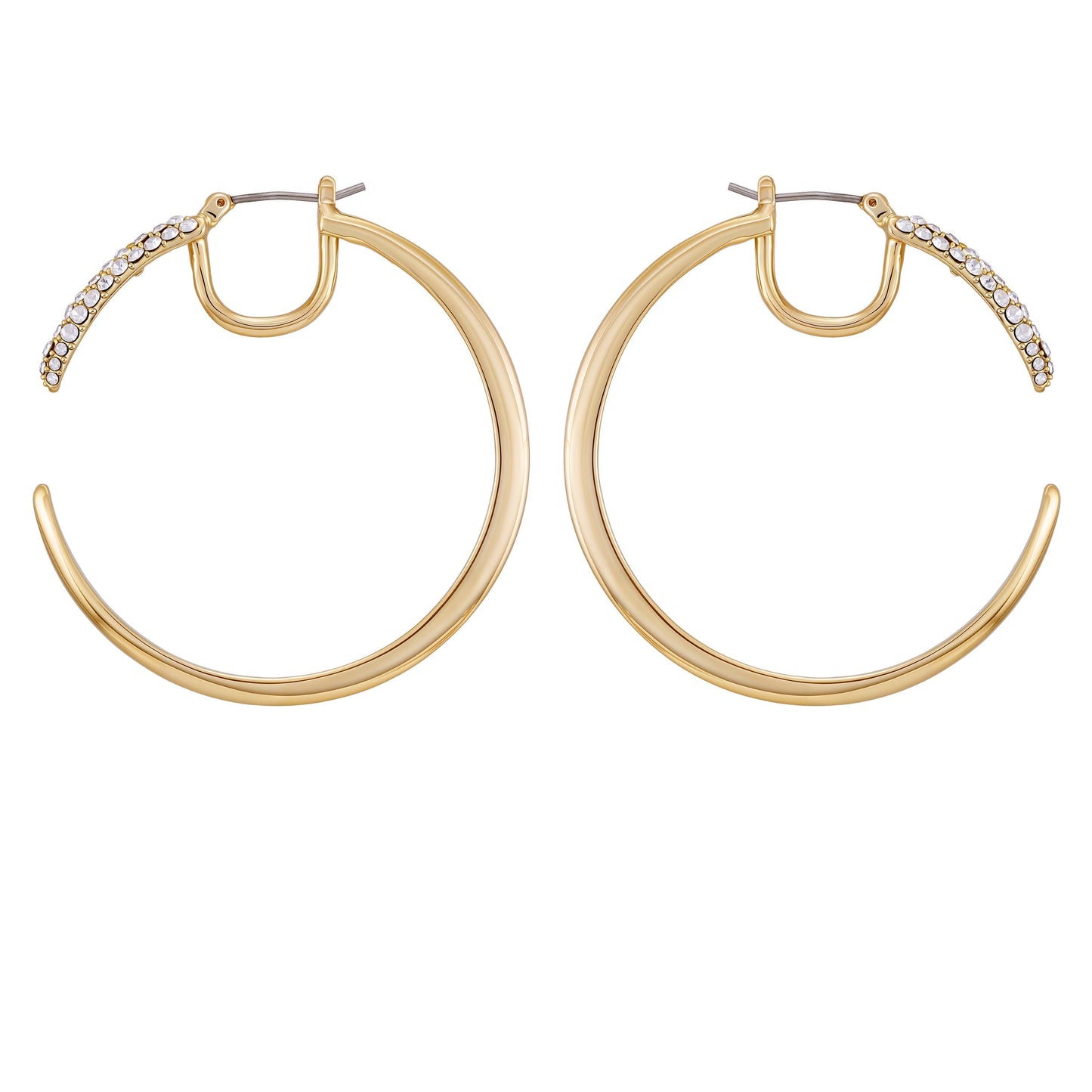 Vince Camuto Crystal Pavé Large Hoop Earrings