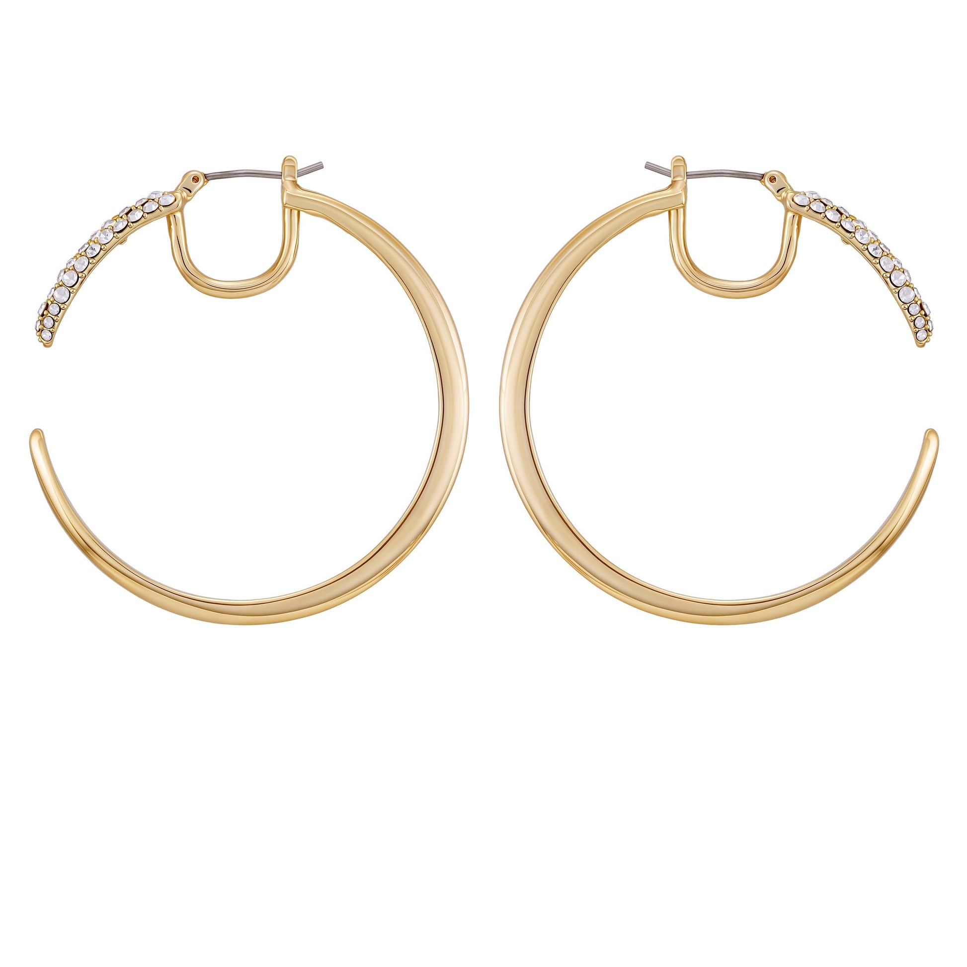 Vince Camuto Crystal Pavé Large Hoop Earrings