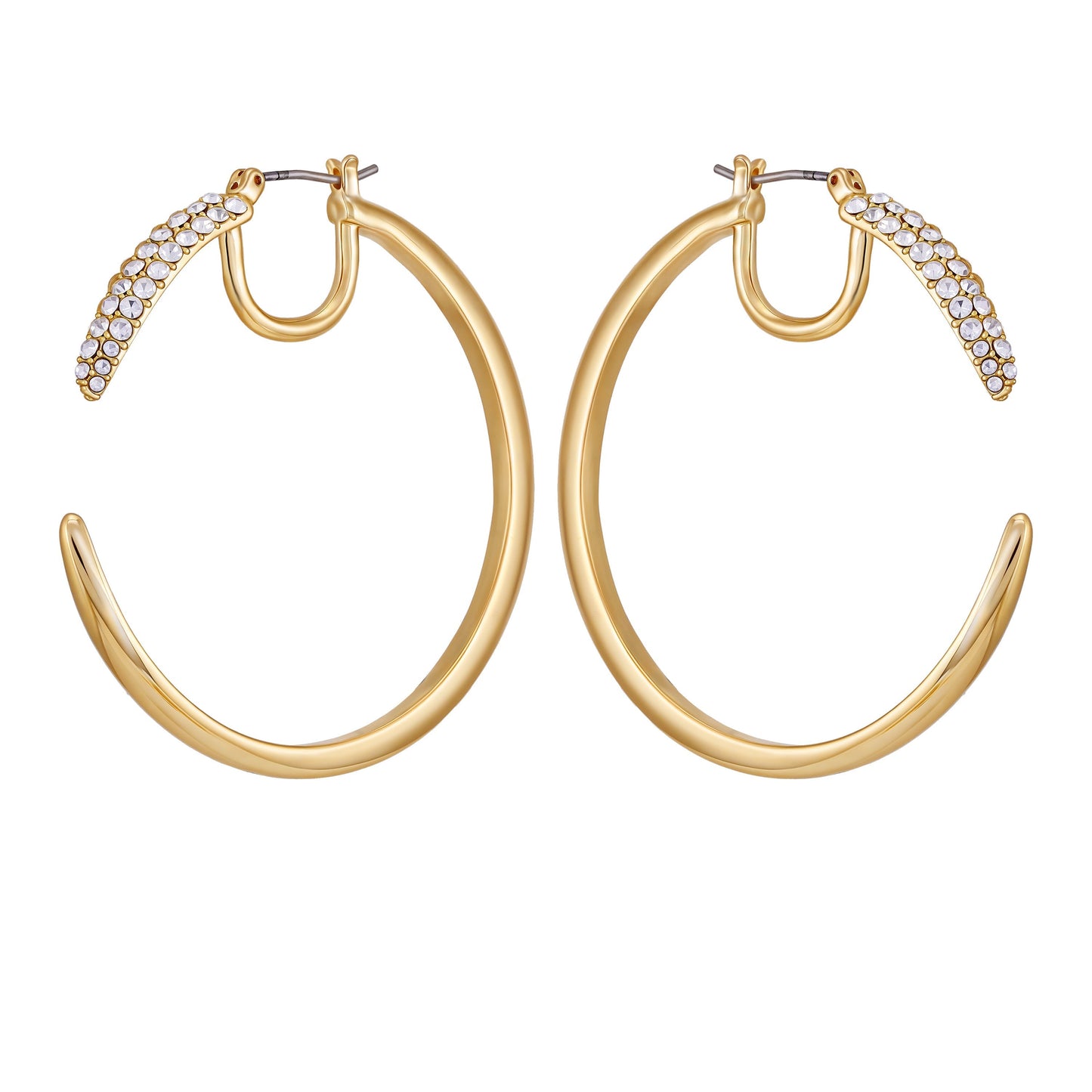 Vince Camuto Crystal Pavé Large Hoop Earrings