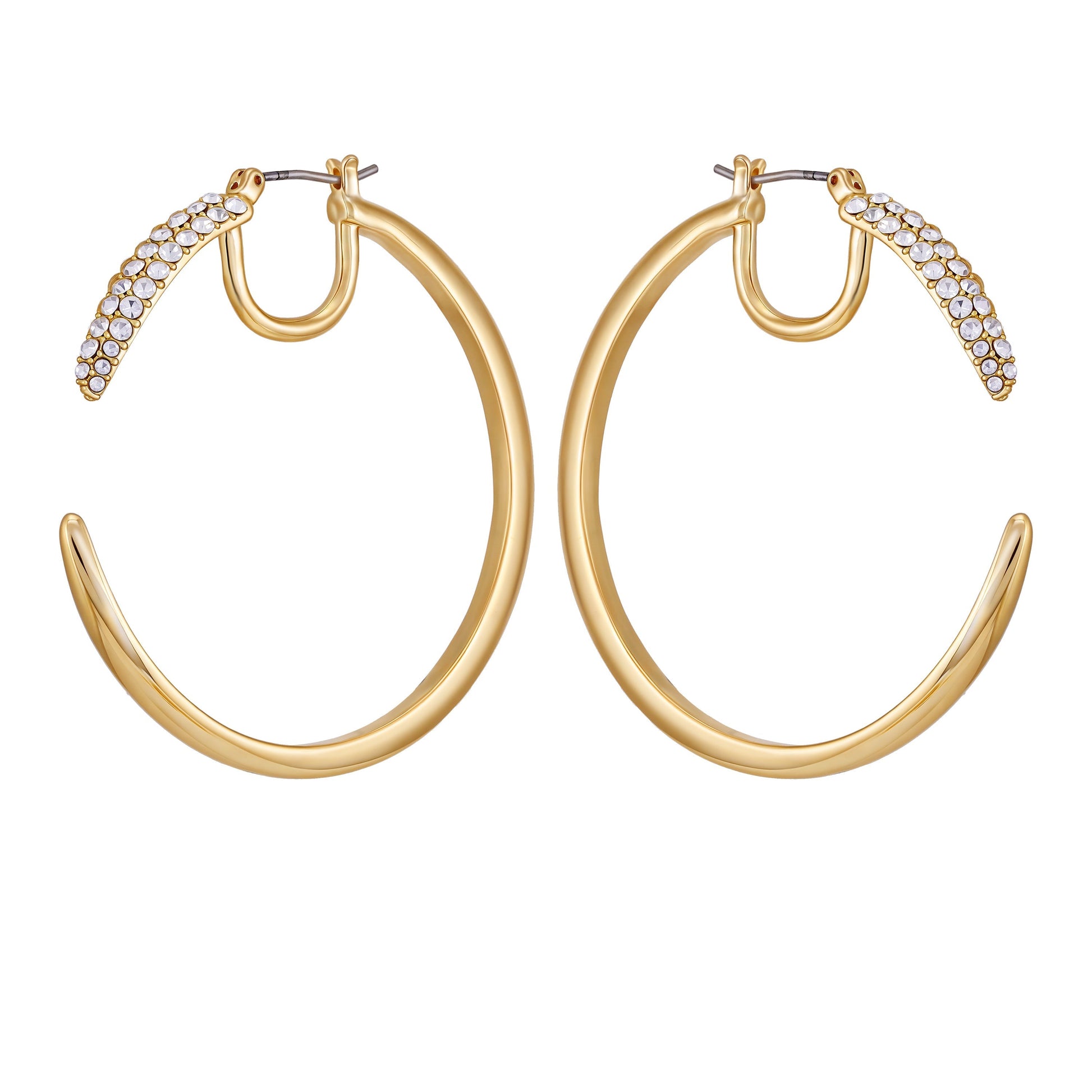 Vince Camuto Crystal Pavé Large Hoop Earrings
