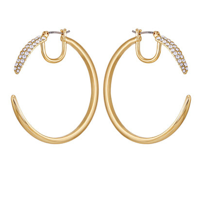 Vince Camuto Crystal Pavé Large Hoop Earrings