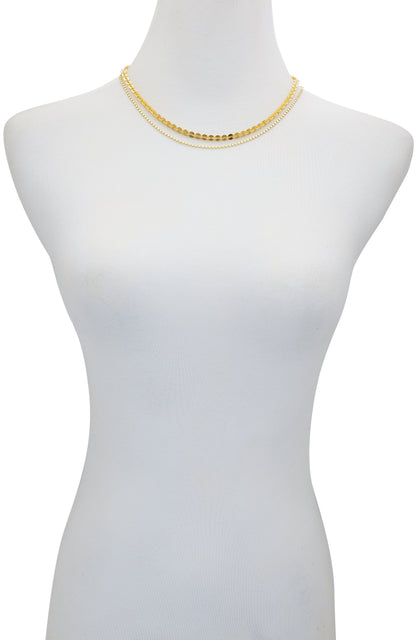 Vince Camuto Layered Goldtone Chain Necklace