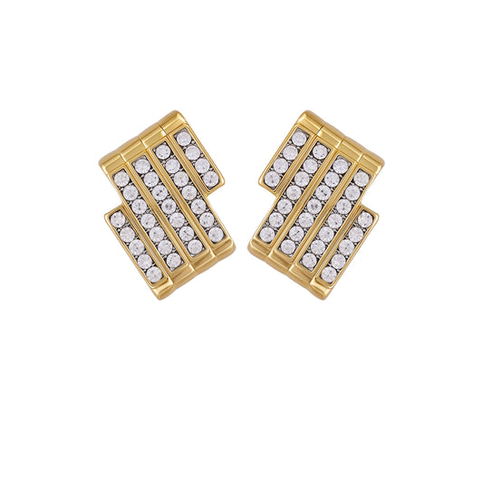 Vince Camuto Crystal Bar Stud Earrings