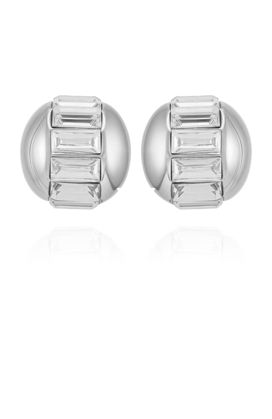 Vince Camuto Baguette Crystal Stud Earrings