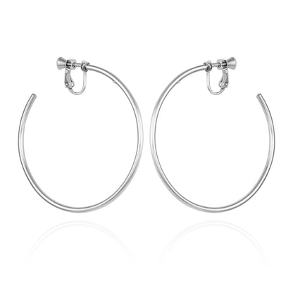 Vince Camuto Large Open Hoop Clip On Earrings