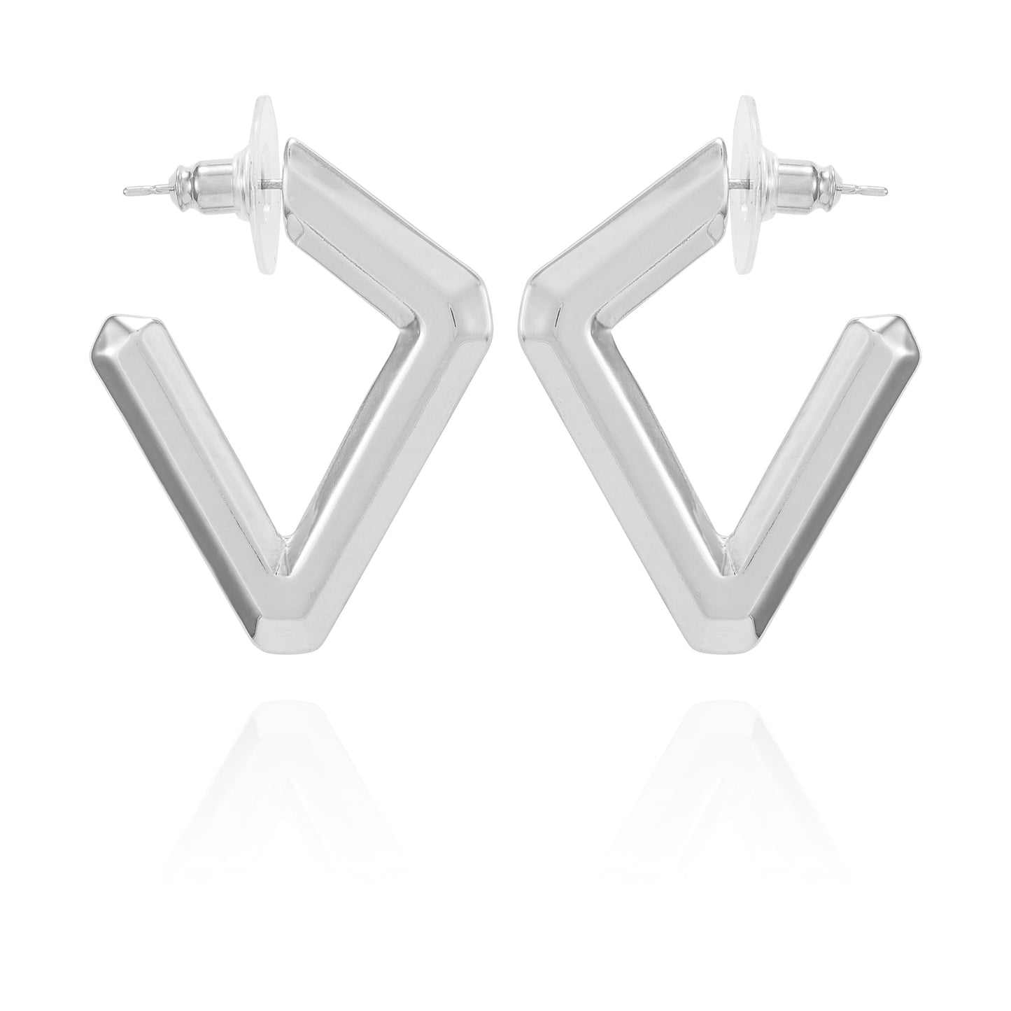 Vince Camuto Diamond Shaped Hoop Earrings