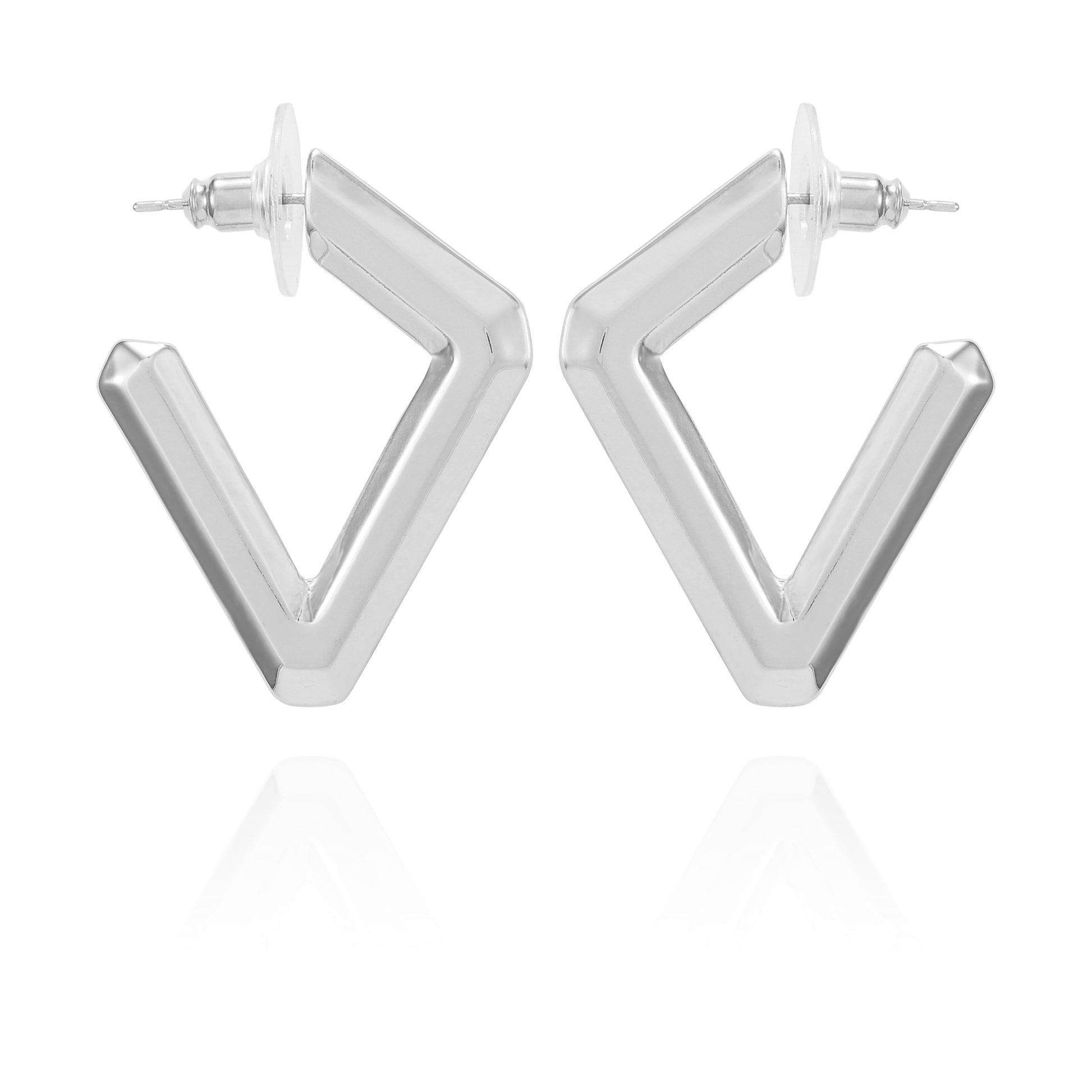 Vince Camuto Diamond Shaped Hoop Earrings