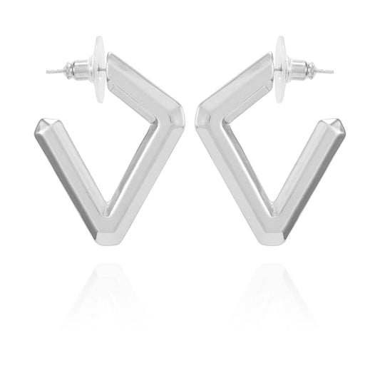 Vince Camuto Diamond Shaped Hoop Earrings
