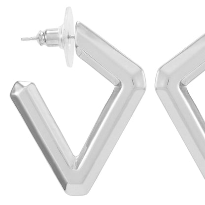 Vince Camuto Diamond Shaped Hoop Earrings
