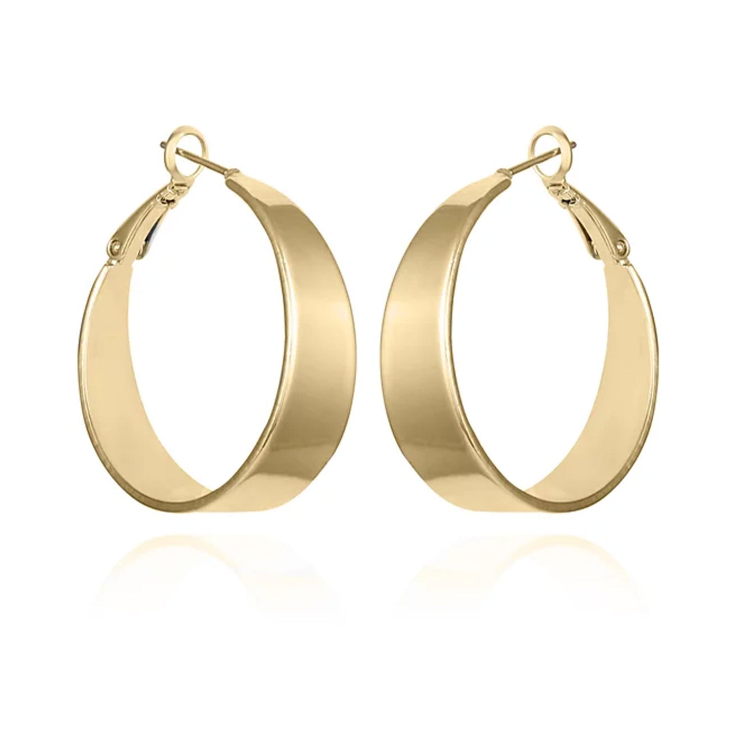 Vince Camuto Band Thick Hoop Earrings