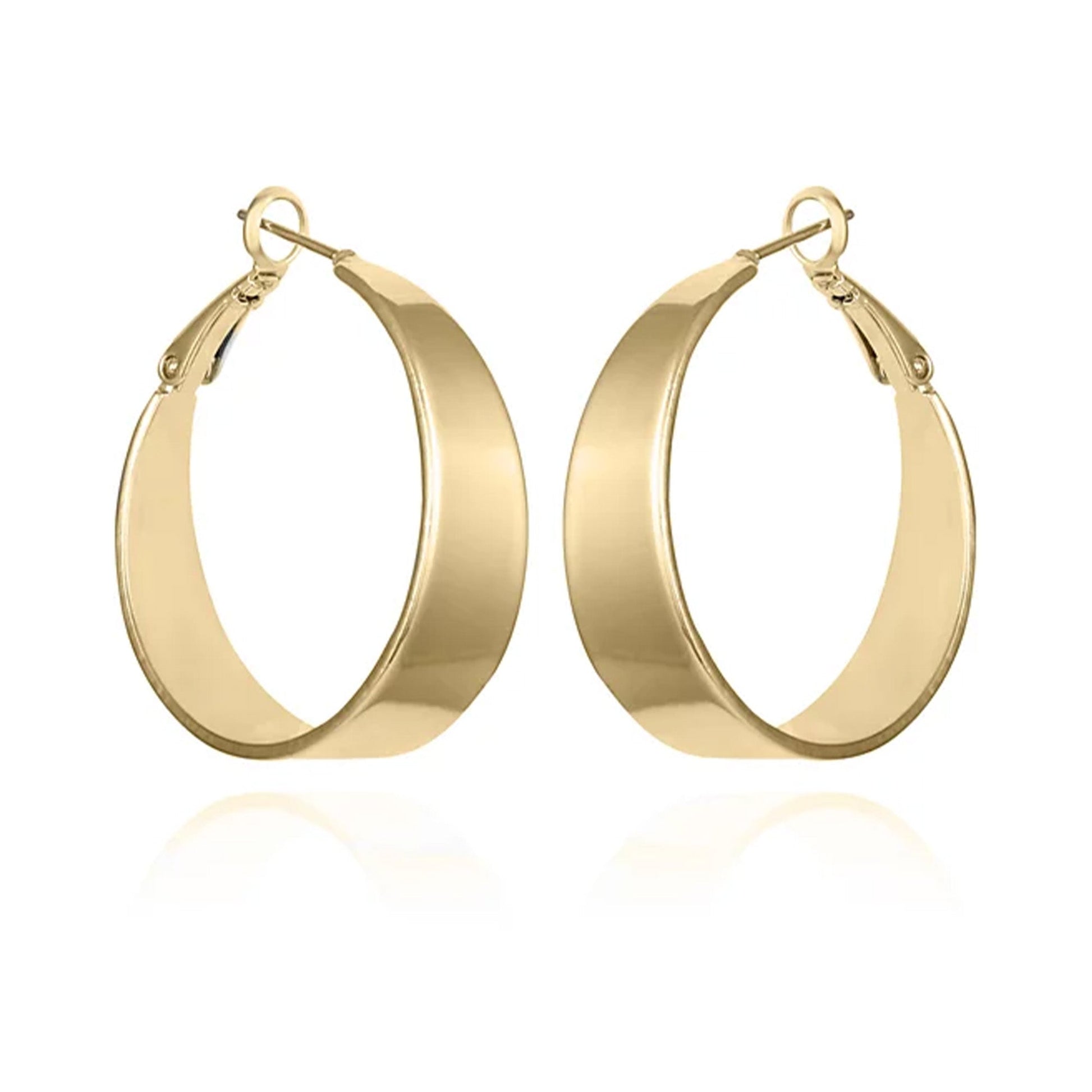 Vince Camuto Band Thick Hoop Earrings