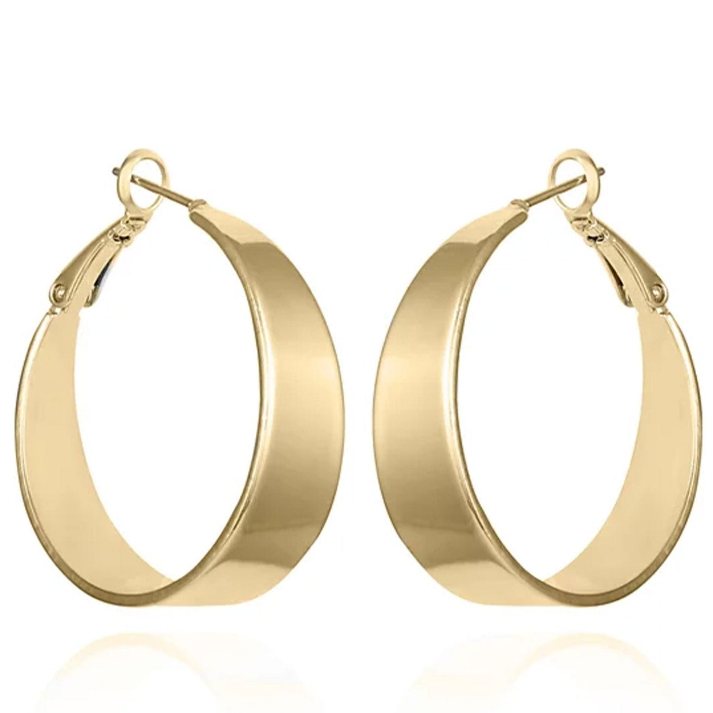 Vince Camuto Band Thick Hoop Earrings