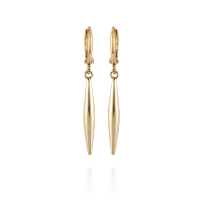 Vince Camuto Goldtone Spear Dangle Huggie Hoop Dangle Drop Earrings