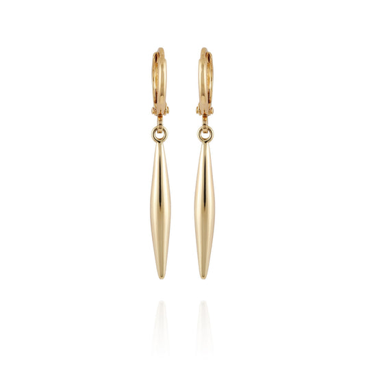Vince Camuto Goldtone Spear Dangle Huggie Hoop Dangle Drop Earrings