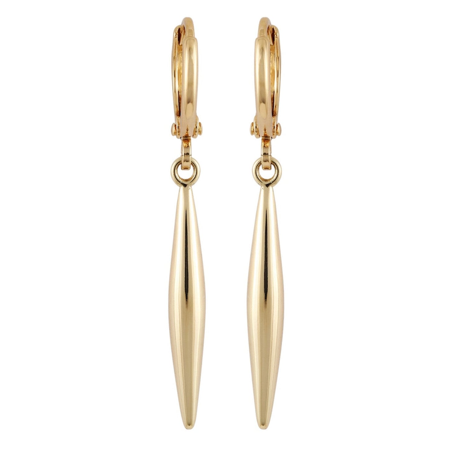 Vince Camuto Goldtone Spear Dangle Huggie Hoop Dangle Drop Earrings