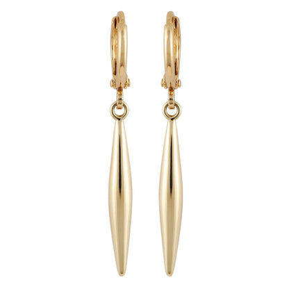 Vince Camuto Goldtone Spear Dangle Huggie Hoop Dangle Drop Earrings