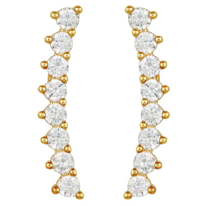 Vince Camuto Cubic Zirconia Climber Earrings
