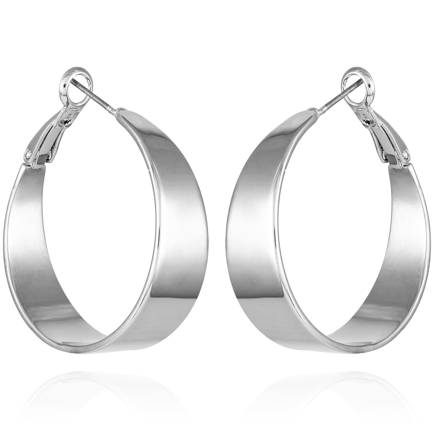 Vince Camuto Band Thick Hoop Earrings