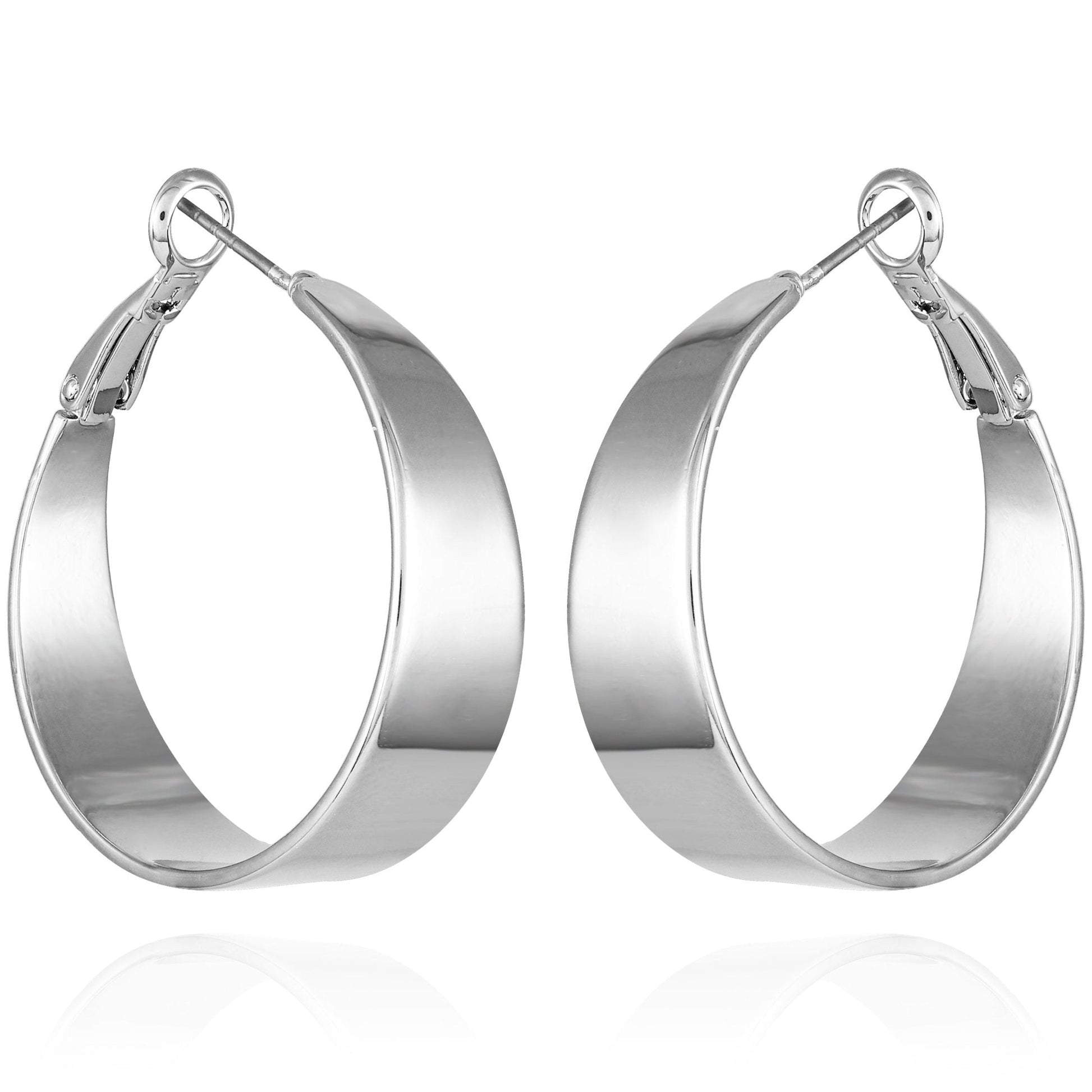Vince Camuto Band Thick Hoop Earrings