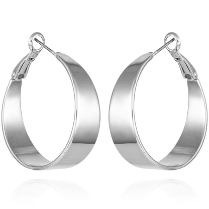 Vince Camuto Band Thick Hoop Earrings